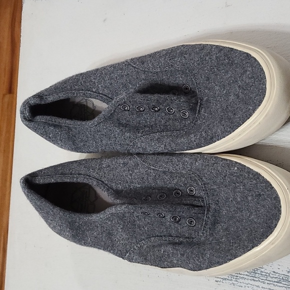 Sea Change By SeaVees Mens Legend Sneaker Biodegradable Flannel NO LACES Sz 12 - Picture 12 of 12